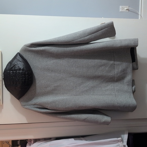 Addition Elle Gray Jacket with Interior Puffer Coat Built In - Picture 5 of 6
